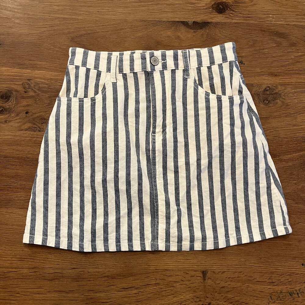 J Galt Striped Skirt